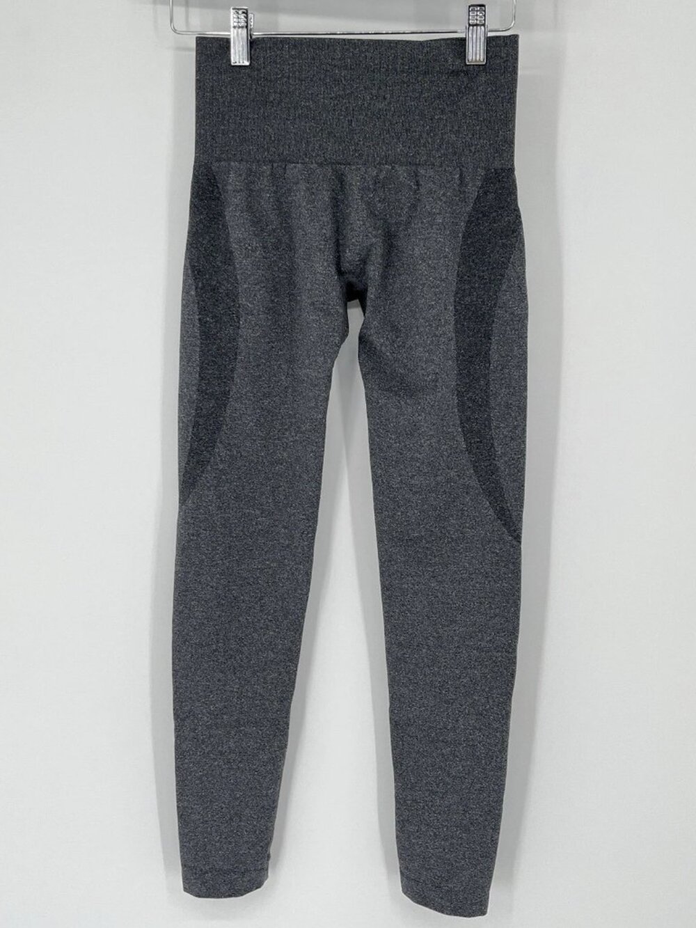 NVGTN Scrunch Seamless Leggings Sz S Gray Low Rise Marled Compression Workout